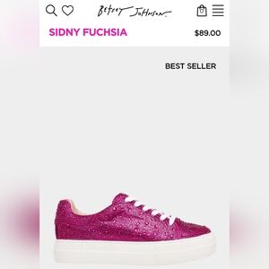 Betsey Johnson Sidny Rhinestone Sneaker